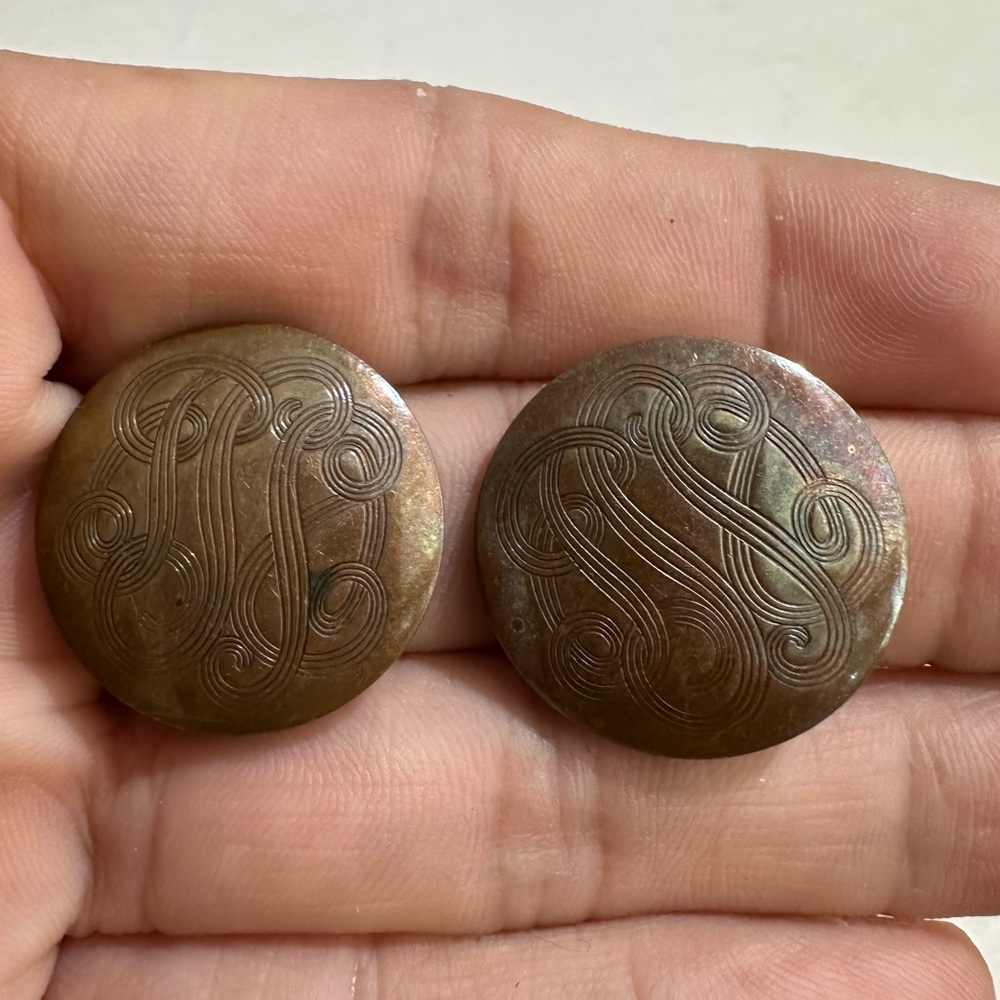 Vintage Copper Celtic Knot Design Earrings
